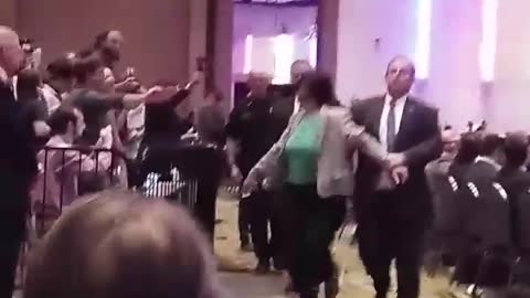 Rashida Tlaib interrupting Trump event in 2016
