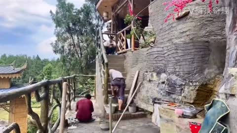 Modern caveman! The couple built a house worth 5 million yuan in a 1,000-year-old cave