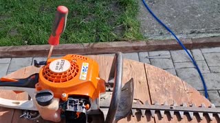 STIHL 45 HEDGE TRIMMER FIXING MY MISTAKE (magnito)