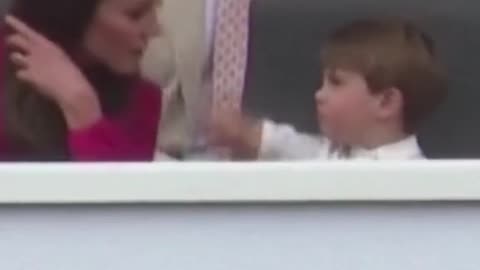 Prince Louis has lost his temper at the platinum celebrations