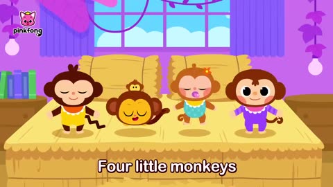 Five Little Monkeys Jumping on the Bed! | Fun Nursery Rhymes of Pinkfong Ninimo | Pinkfong Kids Song