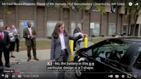 Movie clip from Planet of the Humans - Electric Vehicles - on the grid?