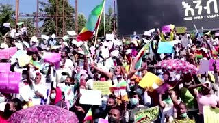 Ethiopians criticize US at pro-government rally