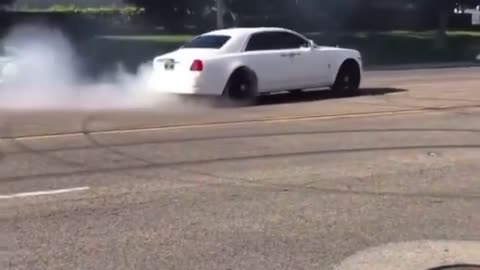Drifting a rolls Royce