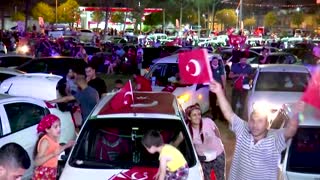 Turks watch Euro 2020 opener from their cars