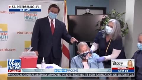 Ron Desantis Applauding Florida’s 1st Covid Vaccine Rollout