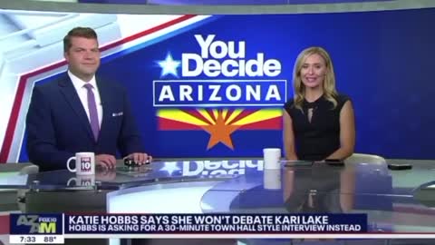 Kari Lake: The local news is covering your debate dodge, Katie.