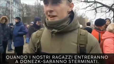 Combattente ucraino: "sono nazista, bisogna sterminare i Russi".