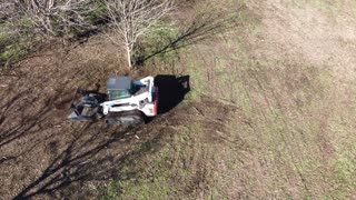 Bobcat and Disc Mulcher