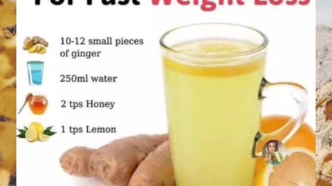 Quick Weight Loss: Ginger Water Recipe 🌿🥤2023 #shorts