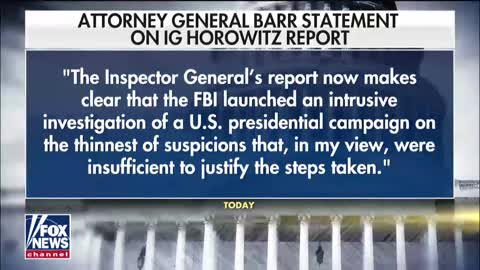 AG Bill Barr Issues A Harsh Statement In Response To The IG Report