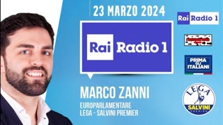 🔴 Intervista all'On. Marco Zanni, Presid. Gruppo Identità e Democrazia in UE, su Radio1 (23/03/2024)