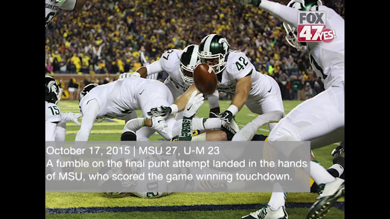 4 most memorable games in MSU-Michigan history