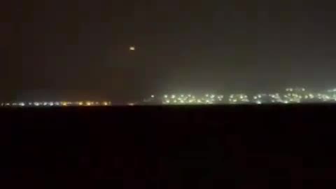 Footage posted to social media shows an interceptor missile downing a
