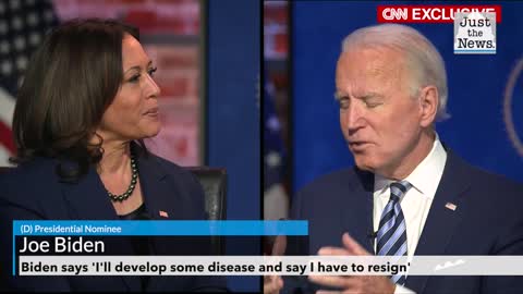 Biden says 'I'll develop some disease and say I have to resign'