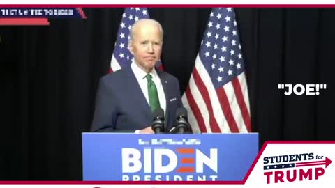 Joe Biden lost on stage during Speech