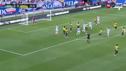 Argentina vs Ecuador 1-0 Highlights & All Goals 2024 USA| International Friendly Match