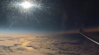 WATCH: This is what a total eclipse looks like from an airplane