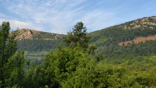 Mountain Rtanj-A mountain peak in the fog