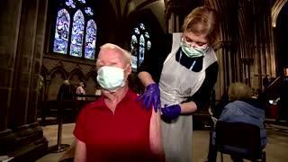 British cathedral turned into vaccination center