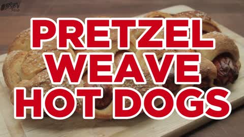 Pretzel Weave Hot Dogs - Full Recipe