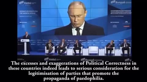 Putin perfectly explains what is the disease, namely the renunciation of his Christian identity