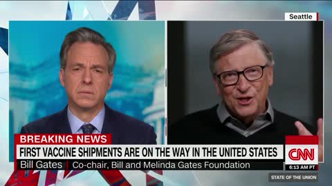 Jake Tapper interviews Bill Gates 12/13/20