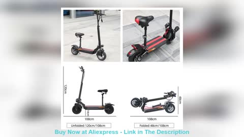 ⚡️ Dual Motor Electric Scooter with Seat 48V 2400W Foldable E Scooter 60KM/H Max Speed Powerful