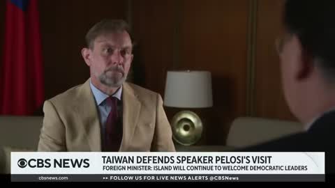 Taiwan's foreign minister defends Pelosi's visit