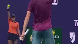 Sinner vs Alcaraz might have played the best tennis point of the year!
