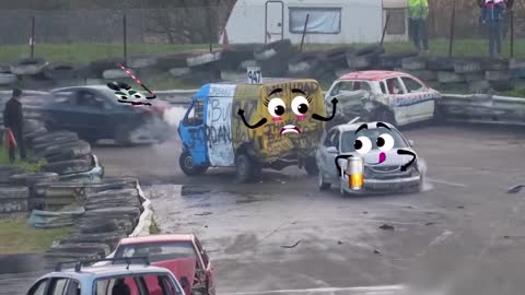 Cars Doodle faces crash chase compilation