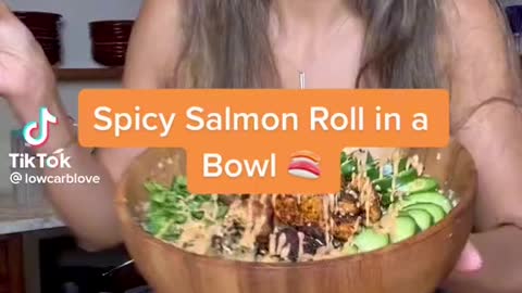 Spicy Salmon Roll Bowl