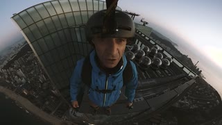 Base Jumping From 101 Floor Skyscraper