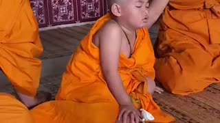 Monk Child Can't Stay Awake