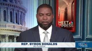 Byron Donalds rejects NBC reporter's attempt to label Trump as racist.
