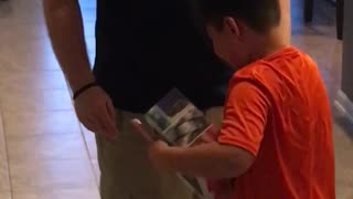 Boy Loses It Over New Gaming Console