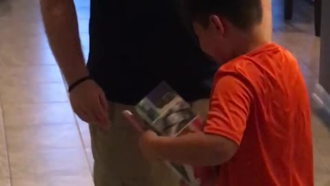 Boy Loses It Over New Gaming Console