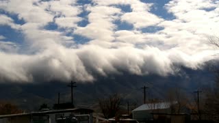 Timeleapse of the Dew Clouds Rolling From Hillside