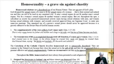 "Sexual Morality and Homosexuality" 2020-21 RCIA, Class #22