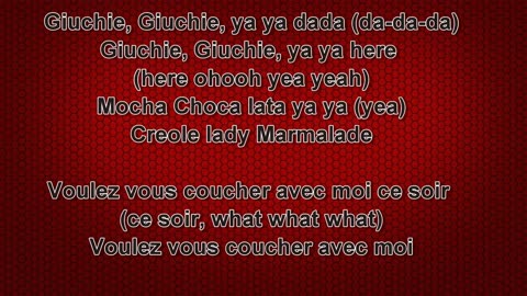 Christina Aguilera, Pink, Mya and Lil Kim Lady Marmalade Lyrics