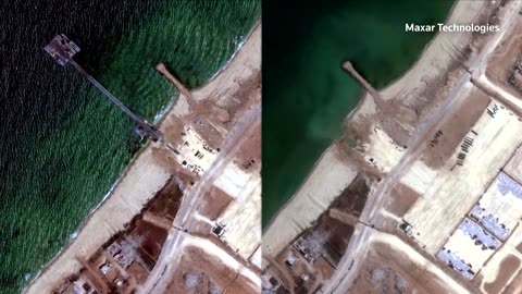 Gaza aid pier removed, satellite images show