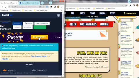 How To Make BITCOIN Money For Free By Watching Paid To Click Ads At YELLOWSTONE Withdraw FaucetPay