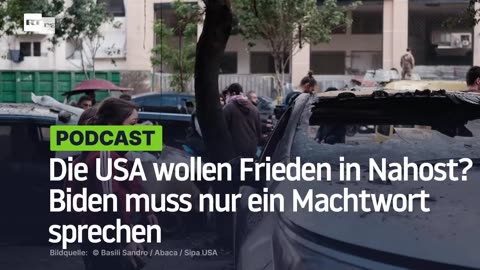 Die USA wollen Frieden in Nahost? Biden muss nur ein Machtwort sprechen