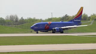 Southwest Boeing 737-700 with Big Heart arriving at St Louis Lambert Intl - STL