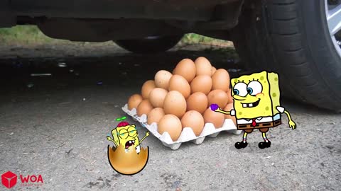 Don't destroy Spongebob's Kinderjoy, eggs and watermelon ,kids' newest video