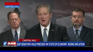 GOP senators hold presser on state of economy, rising inflation