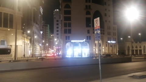 The night time beauty of madina Saudi Arabia, beautiful view of madina Central area, rumble, youtube, snnnature, #shorts,