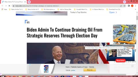 Chaos News Special Creepy Joe Taps Into The Strategic Oil Reserves Again Edition