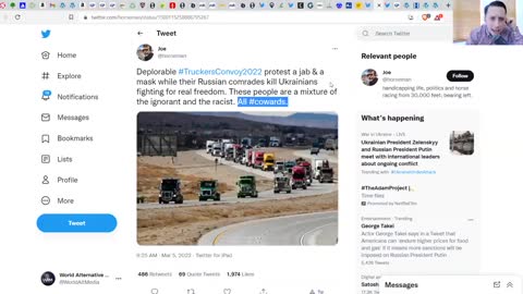 FREEDOM CONVOY GOES TO WASHINGTON! - YOU'RE BEING DISTRACTED! - NARRATIVE HAS COLLAPSED!