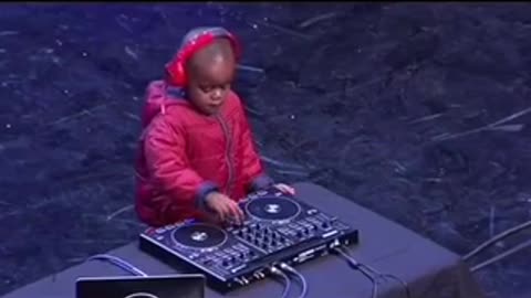 Adorable 3yr old boy showcasing his talent as Dj at SA got talent